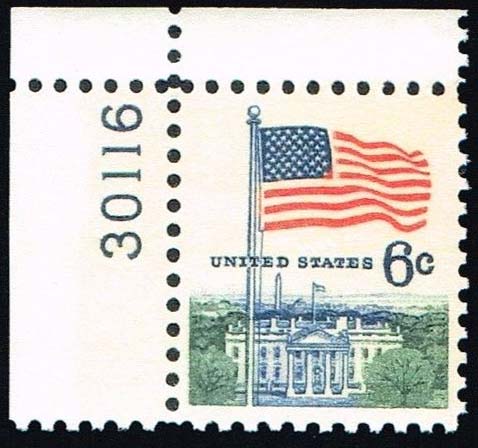 1968 US Postage Stamp Law And Order 6 Cents Block Of 4 Stamps Scott #1343